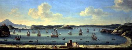 The Gulf of Pozzuoli with Ischia in the Distance 1740 from Tommaso Ruiz