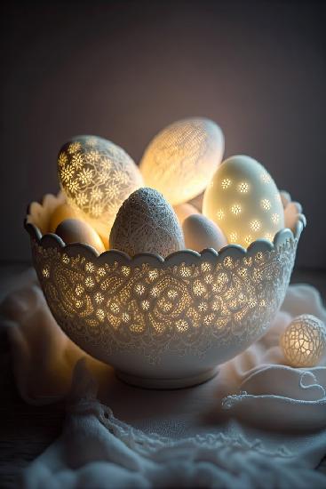 Leuchtende Eier