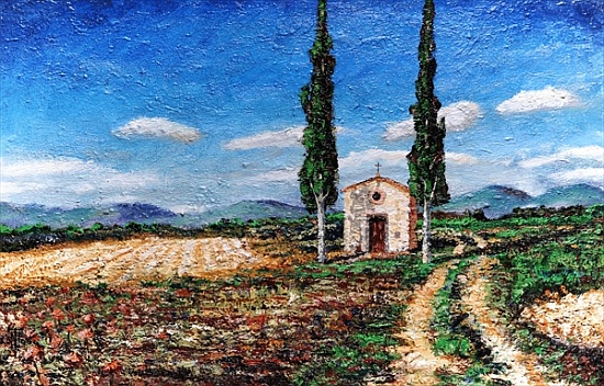 Chapel and Two Trees, Tuscany from Trevor  Neal