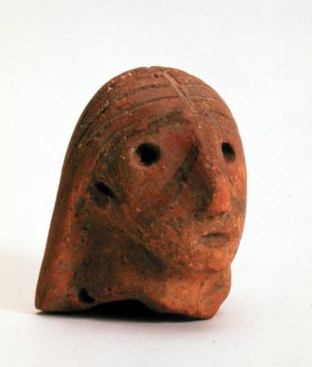 Head of a female figurine, Krinichki from Tripolye