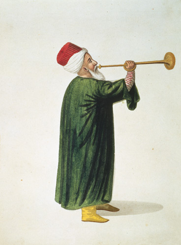 Official Trumpeter of the Janissary Military Band, Ottoman period from Turkish School