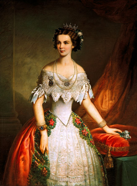 Elisabeth von Österreich (1837-1898) als Verlobte, im Alter von 16 Jahren from (um 1900) Anonym