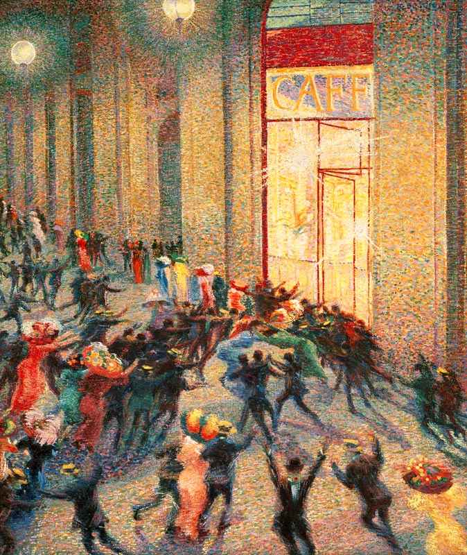 Rissa in Galleria/ Schlägerei in der Galleria from Umberto Boccioni