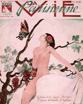 Das Magazin "La Vie Parisienne". Titelseite