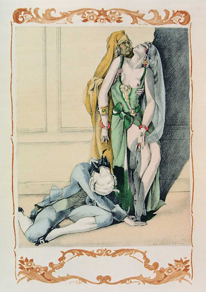 Illustration aus Candide von Voltaire, herausgegeben von Gibert Jeune, 1952 from Umberto Brunelleschi