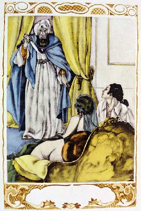 Illustration aus Candide von Voltaire, herausgegeben von Gibert Jeune, 1952