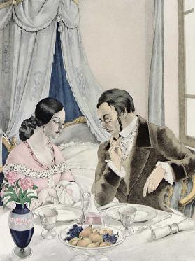 Illustration für Madame Bovary von Gustave Flaubert (1821-80), veröffentlicht von Gibert Jeune, 1953