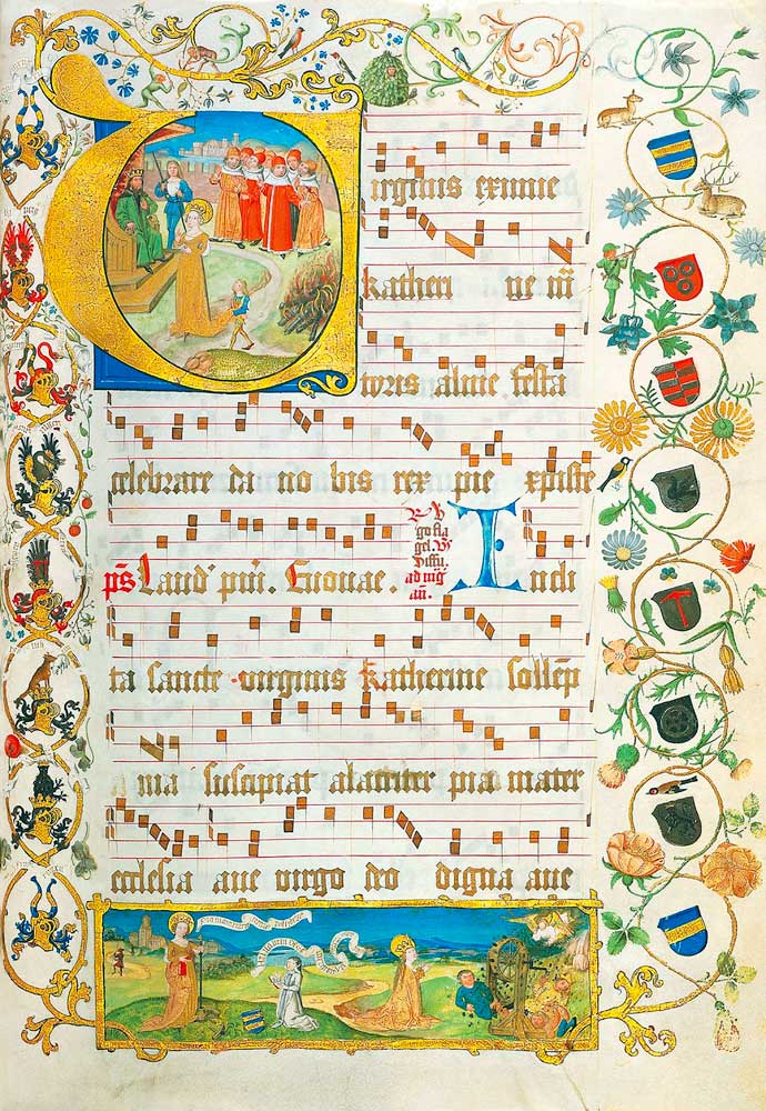 Leaf from Antiphonary for Elisabeth von Gemmingen from Unbekannter Künstler