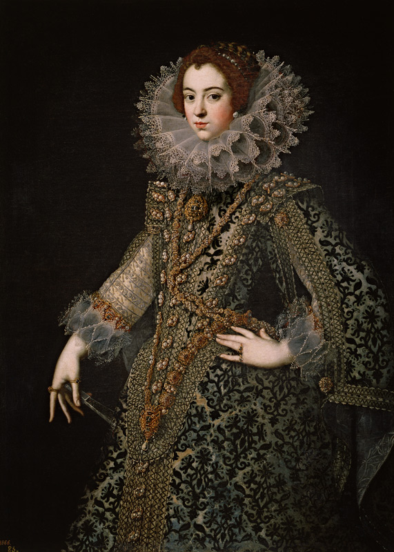 Portrait of Elisabeth of France (1602-1644), Queen consort of Spain from Unbekannter Künstler