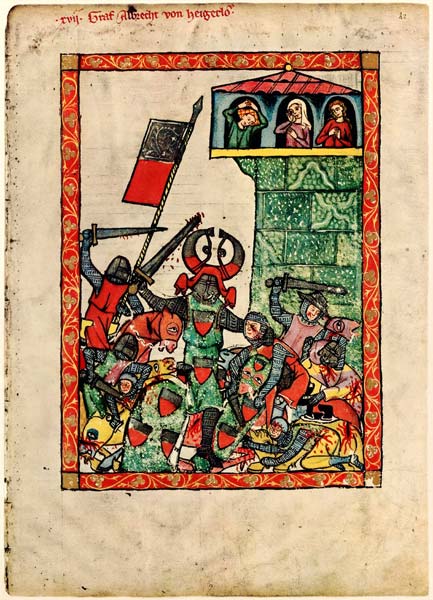 Count Albrecht II of Hohenberg (From the Codex Manesse) from Unbekannter Künstler