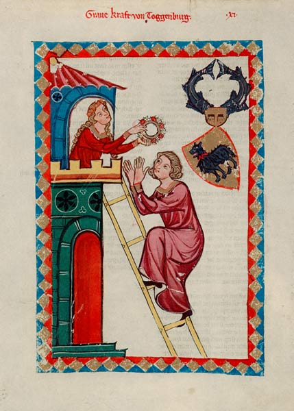 Count Kraft III of Toggenburg (From the Codex Manesse) from Unbekannter Künstler