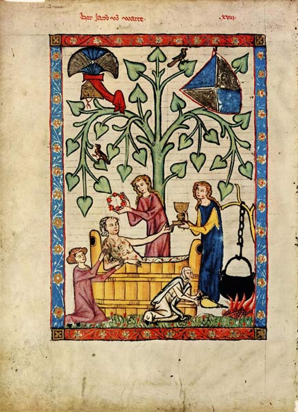 (From the Codex Manesse) from Unbekannter Künstler