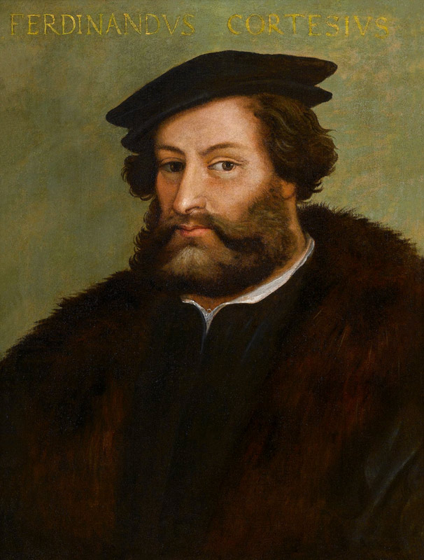 Portrait of Hernán Cortés from Unbekannter Künstler