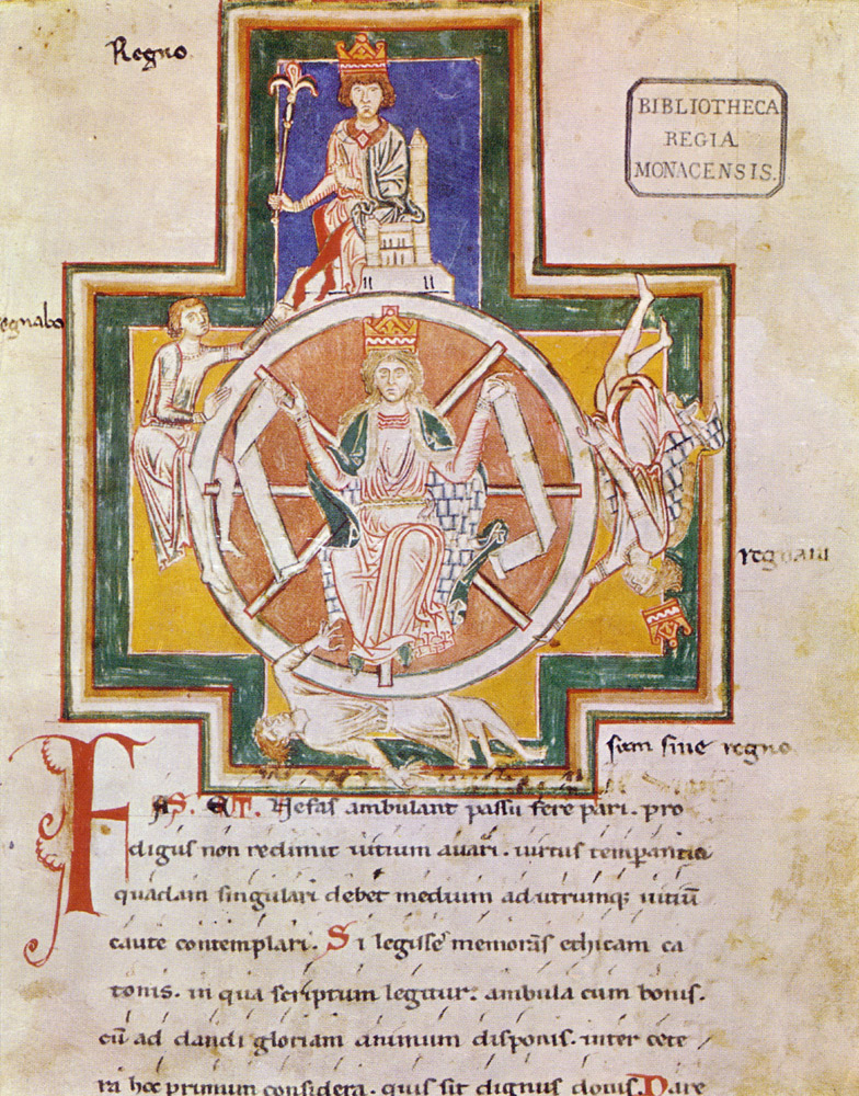 The Wheel of Fortune (Rota Fortunae) from Carmina Burana from Unbekannter Künstler