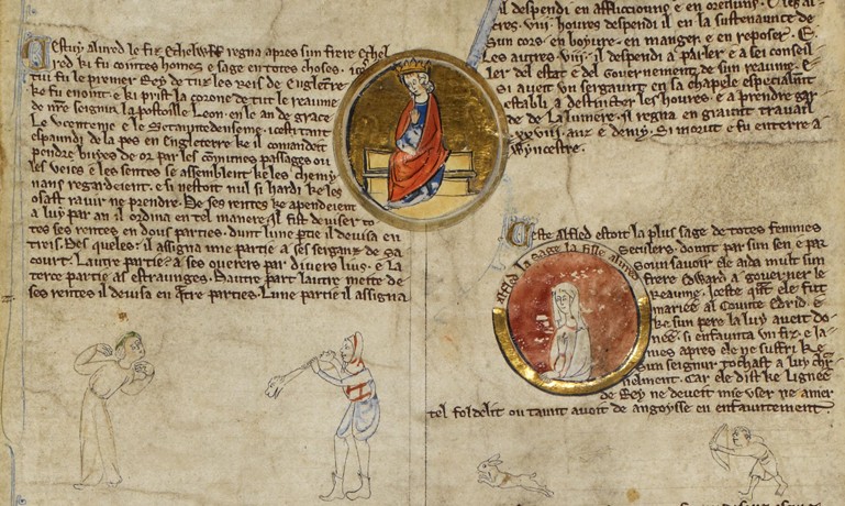 Alfred the Great and Æthelflæd from Unbekannter Künstler
