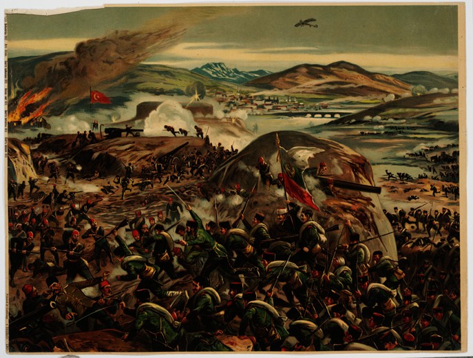 Balkan War. The Battle of Kirk Kilisse from Unbekannter Künstler