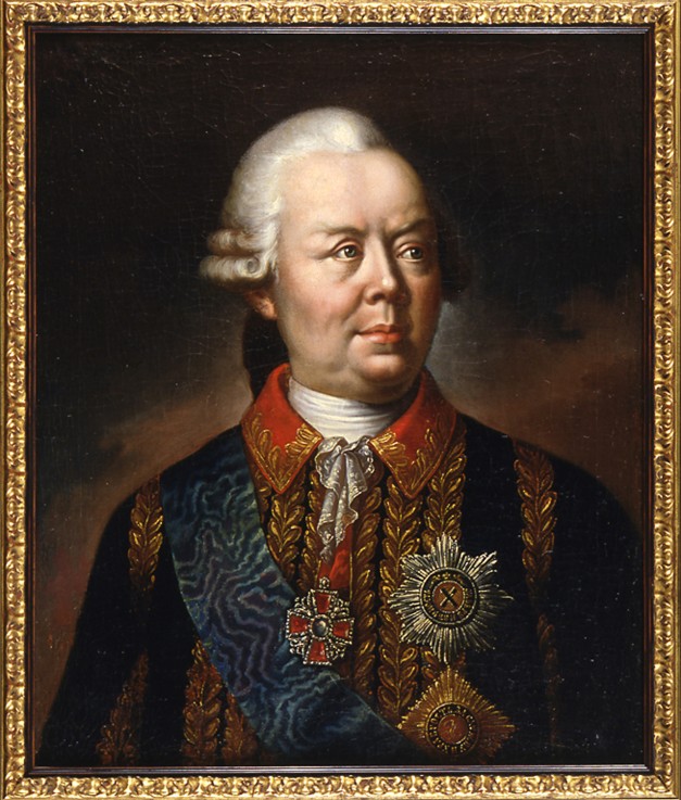 Portrait of Field-Marshal Count Pyotr Alexandrovich Rumyantsev-Zadunaisky from Unbekannter Künstler