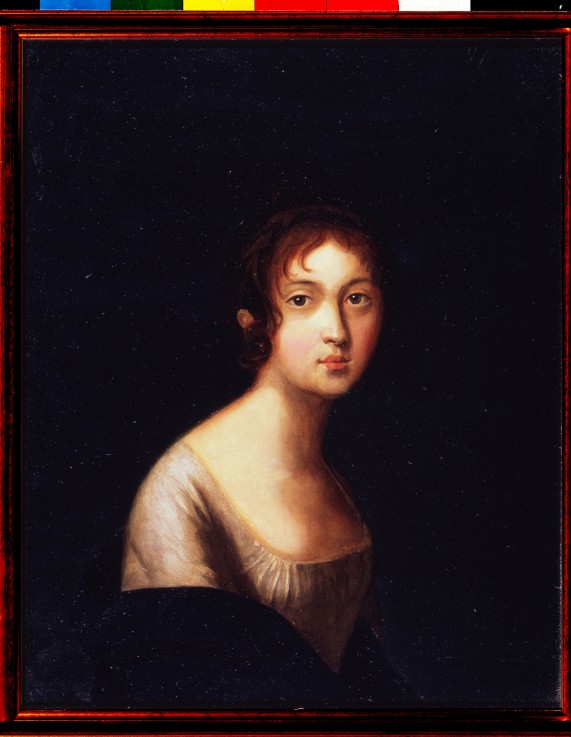 Portrait of Natalia Goncharova (Pushkina), the wife of the poet Alexander Pushkin (1812-1863) from Unbekannter Künstler