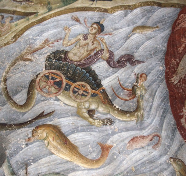 The Last Judgment. Detail: The sea gave up its dead from Unbekannter Künstler