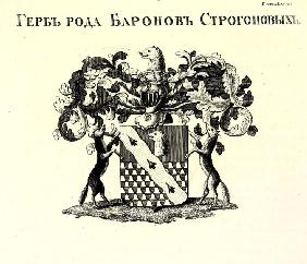 The coat of arms of the Stroganov House
