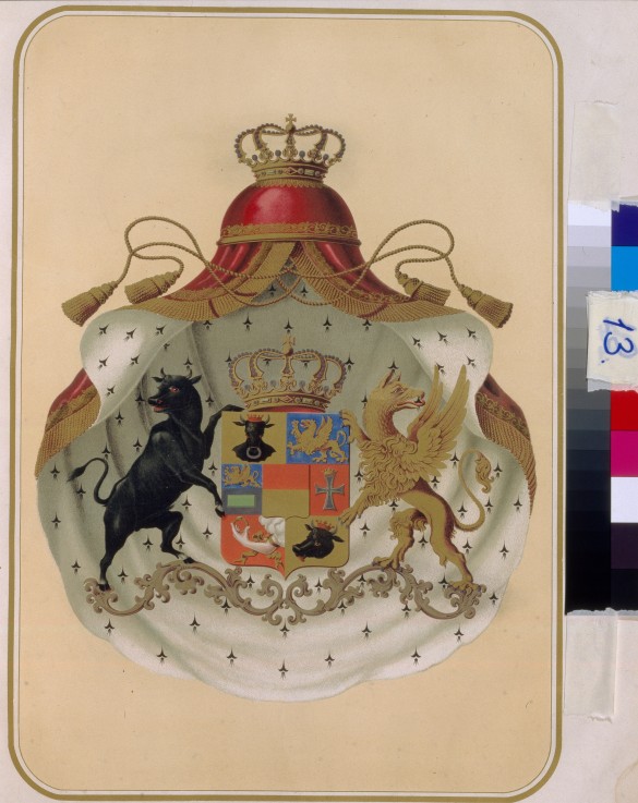 The coat of arms of the Masonic Grand Lodge of of Sweden-Norway from Unbekannter Künstler