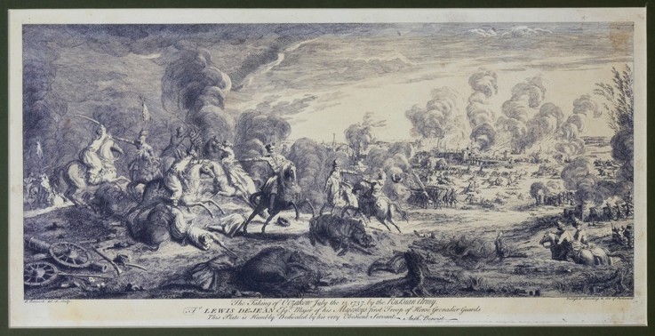 The Siege of the Fortress Ochakov in 1737 from Unbekannter Künstler