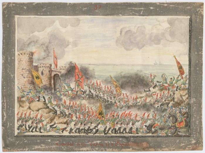 The Siege of Varna on September 1828 from Unbekannter Künstler