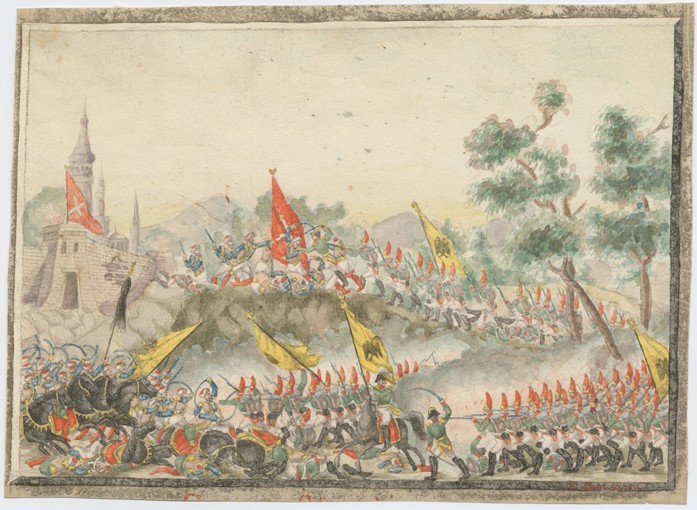 Russian army captured Izmail fortress in 1790 from Unbekannter Künstler