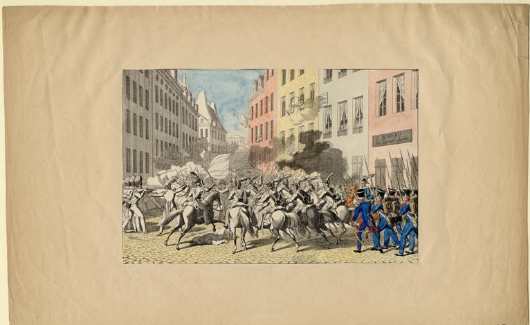 The July Revolution of 1830 from Unbekannter Künstler