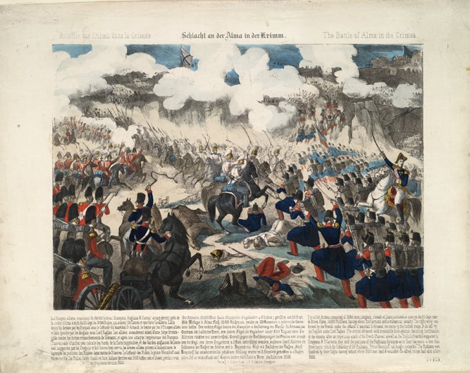 The Battle of the Alma on September 20, 1854 from Unbekannter Künstler