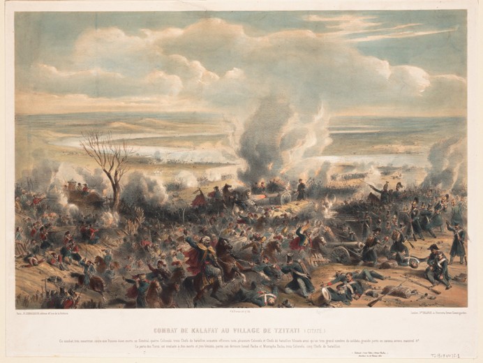 The Battle of Calafat on January 1854 from Unbekannter Künstler