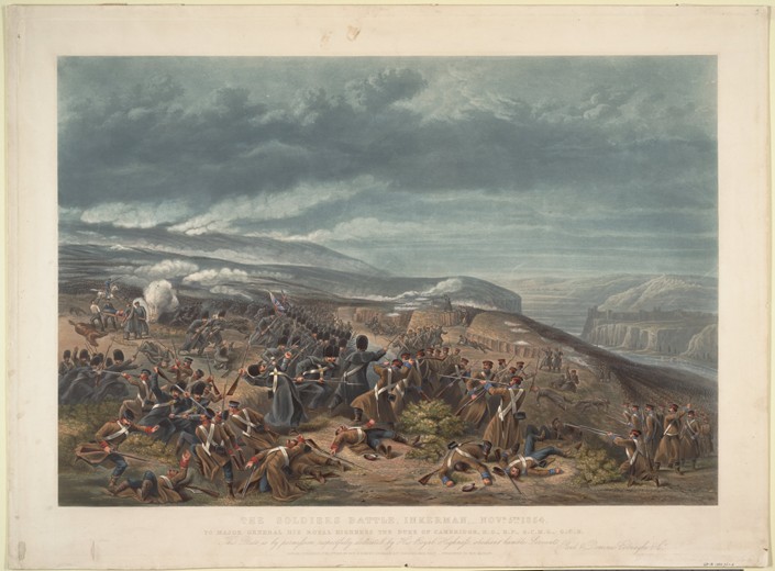 The Battle of Inkerman on November 5, 1854 from Unbekannter Künstler