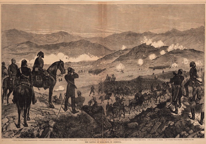 The Battle of Kizil-Tepe on June 25, 1877 from Unbekannter Künstler