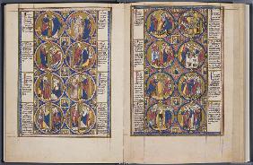 The Creation. Bible moralisée (Codex Vindobonensis 2554)