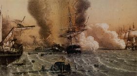 The Battle of Sinop on 30 November 1853