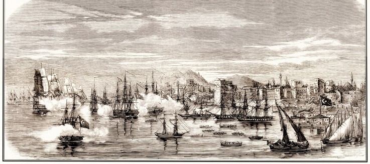 The Battle of Sinop on 30 November 1853 from Unbekannter Künstler