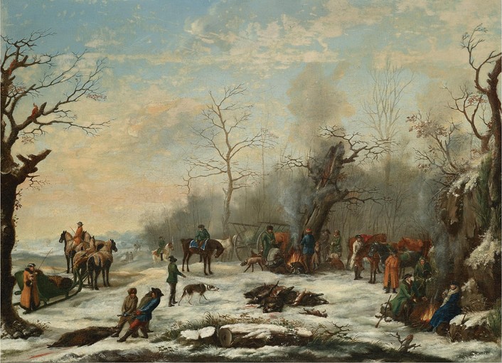 Winter Hunt from Unbekannter Künstler