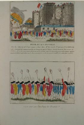 The demolition of the Bastille, July 14, 1789
