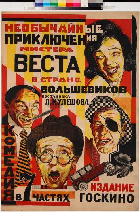 Movie poster The Extraordinary Adventures of Mr. West in the Land of the Bolsheviks