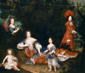 Françoise-Athénaïs de Rochechouart, marquise de Montespan (1640-1707) and her children
