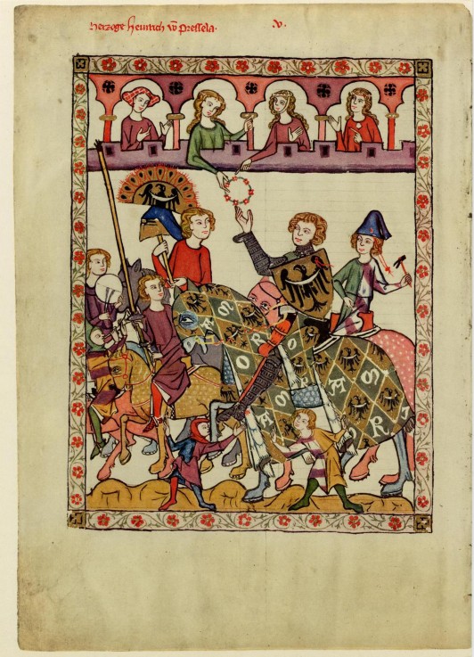 Henry IV Probus, Duke of Silesia-Wroclaw (From the Codex Manesse) from Unbekannter Künstler