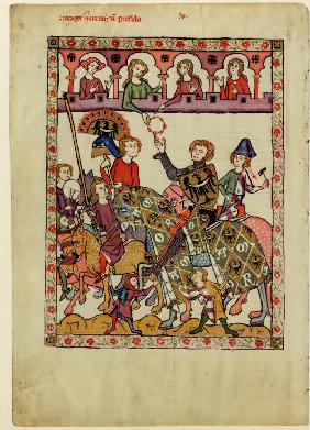 Henry IV Probus, Duke of Silesia-Wroclaw (From the Codex Manesse)