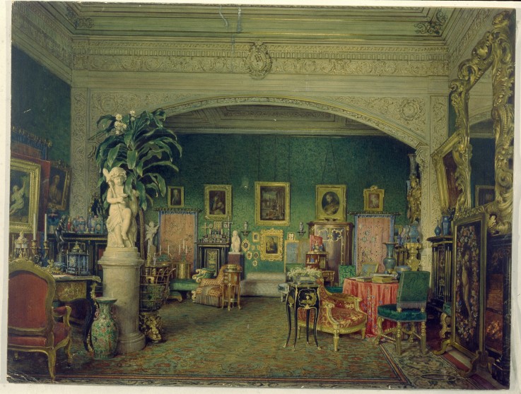 Interior of the Mariinsky Palace in Saint Petersburg from Unbekannter Künstler