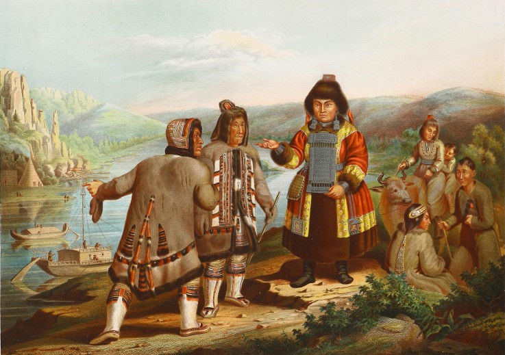 Yakuts at the Lena River (From T de Pauly's "Description ethnographique des peuples de la Russie") from Unbekannter Künstler