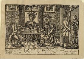 Joseph II, Catherine the Great and Sultan Abdul Hamid I playing cards