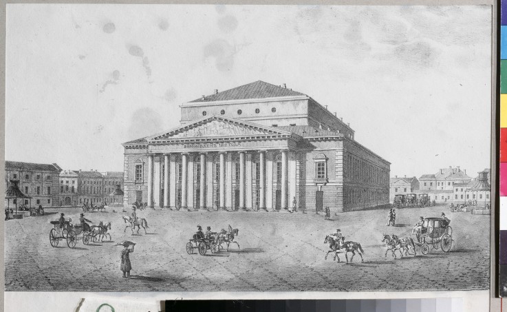 The Imperial Bolshoi Kamenny Theatre in St. Petersburg from Unbekannter Künstler