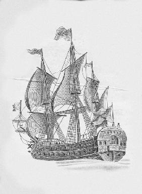 Russian ship of the line "Poltava" (1712)