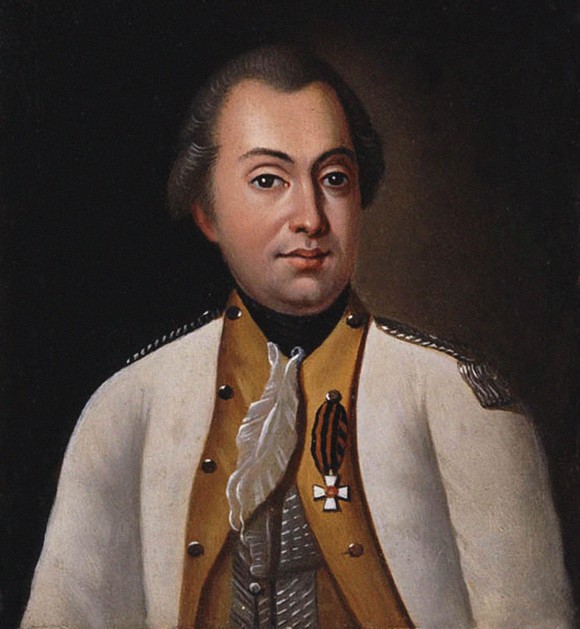 Mikhail Kutuzov in the uniform of the Lugansk Pikineer Regiment, 1788 from Unbekannter Künstler
