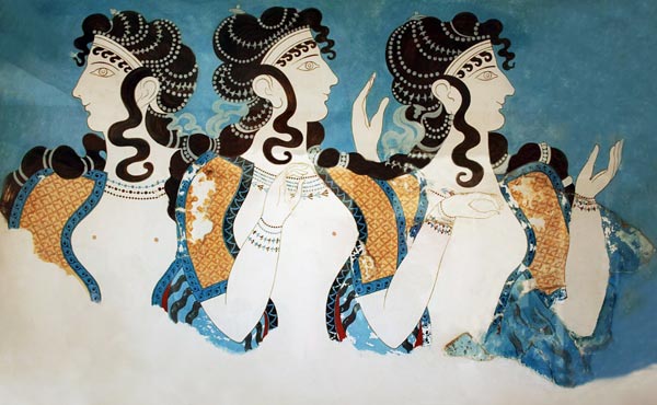Knossos - Minoische Frauen from Unbekannter Künstler