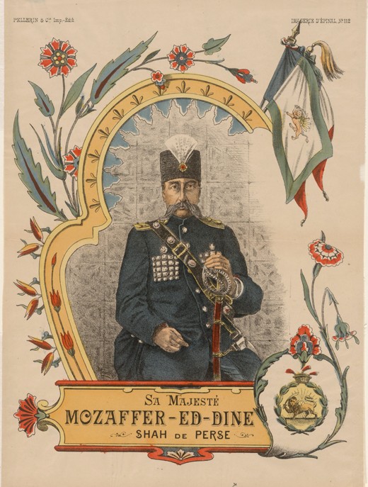 Mozaffar ad-Din Shah Qajar (1853-1907), Shahanshah of Persia from Unbekannter Künstler